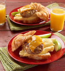 Chicken and Apple Breakfast Sausage and Egg Sandwiches