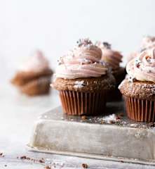 Cupcakes au chocolat et crème au beurre sans gluten