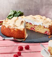 Rhabarber-Himbeer-Kuchen