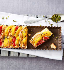 Tarte poires et agrumes à la crème frangipane