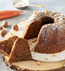 Bundt cake de zanahoria y nueces