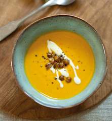 Crema de zanahoria y curry