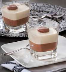 Panna cotta alla crema al whisky
