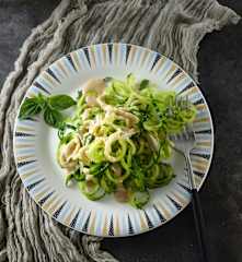 甜羅勒芝麻黃瓜冷麵