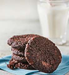 Galletas de garbanzo con chispas de chocolate sin gluten