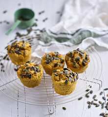 Muffins de frango e batata-doce