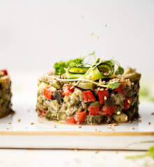 Macédoine de légumes d'été aux algues