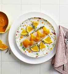 Nasello in salsa all'arancia