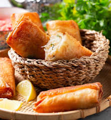 Bricks tunisiennes au crabe
