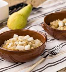Spatzle integrali con pere e Gorgonzola
