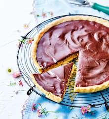 Tarte chocolat-cacahuète
