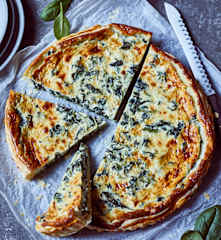 Spinat-Gorgonzola-Quiche