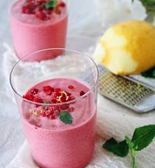 Mousse vegan de frutos vermelhos