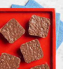 Chocolate Puffed Cereal Bites