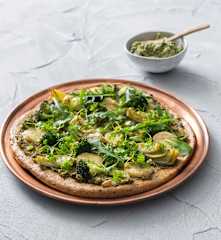Green goddess pizza