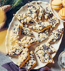 Marzipan-Pflaumenmus-Rauten