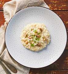 Risotto funghi e scamorza