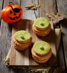 Zucchette di frolla salata con crema di zucca