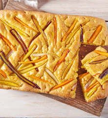 Focaccia with Caramelized Carrots
