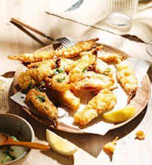 Boquerones fritos al limón