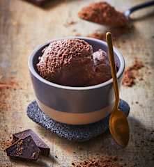 Sorbete de cacao sin azúcar