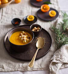 Creme de cenoura e tangerina com gengibre e cardamomo da Catarina Sanches