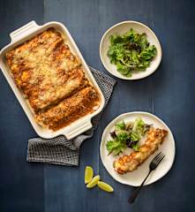 Black bean enchiladas