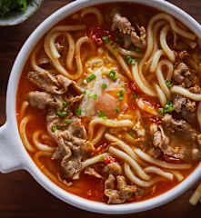 番茄牛肉乌冬面