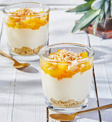 Pina Colada Dessert (Pineapple Cheesecake Parfaits)