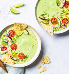 Crema fría de aguacate