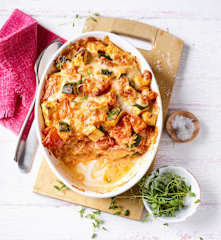Zucchini-Tomaten-Auflauf