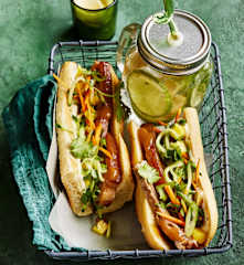 Bánh-mì-Sandwiches mit Schweinebauch