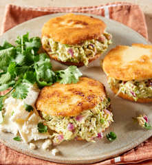 Chicken and Avocado Arepas