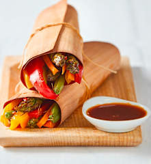 Wraps di verdure lemongrass e lime