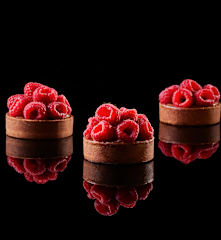 Bachour: Tartas de frambuesa con chocolate