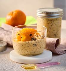 Haselnuss-Mandarinen Overnight Oats