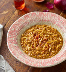 Erişteli Yeşil Mercimek