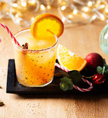 Cóctel especiado navideño
