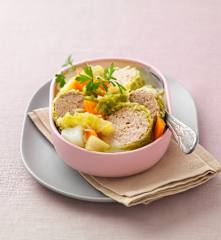 Soupe au chou et aux petits farcis