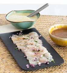 Tiradito de lubina nikkei