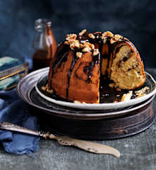 Chocolate and nut babka