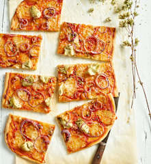 Pizza vegetariana veloce