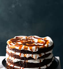 咸味焦糖巧克力布朗尼