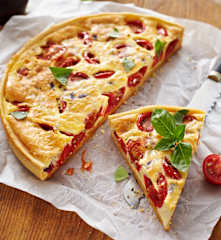Quiche al mascarpone e pomodori