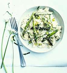 Risotto aux asperges et ail des ours