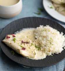 Turbot w szampańskim sosie