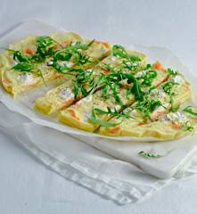 Karotten-Fenchel-Frittata mit Ricotta
