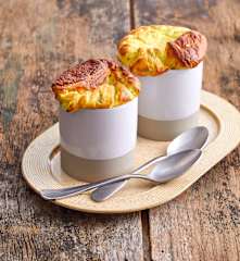 Soufflés épicés aux courgettes