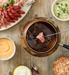 Gemüsebouillon für Fondue Chinoise