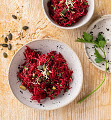 Salade de betteraves rouges au raifort
